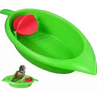 Green Plastic Bird Bathing Tub for Parrot and Small Birds