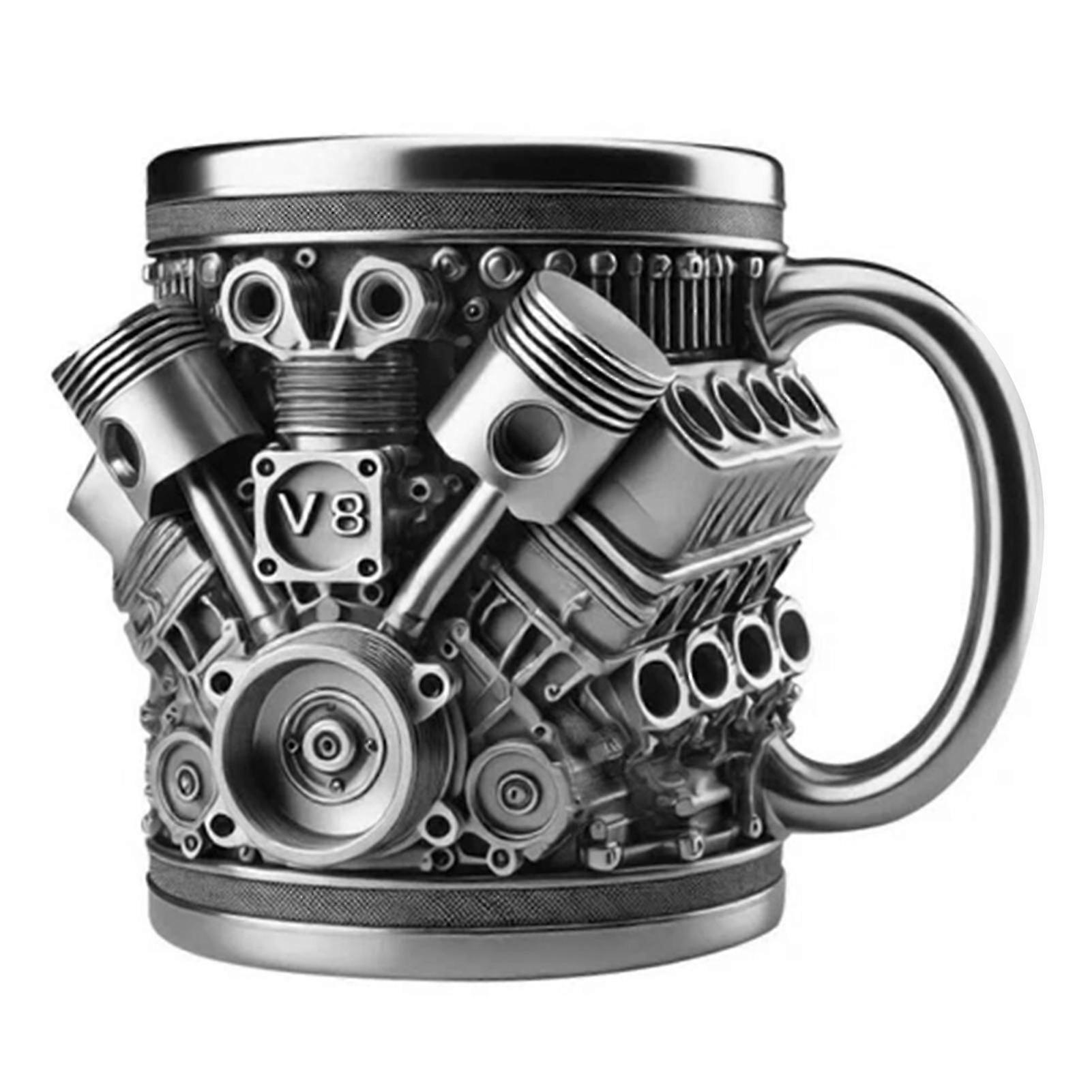 V8 Engine 3D Insulated Stainless Mug