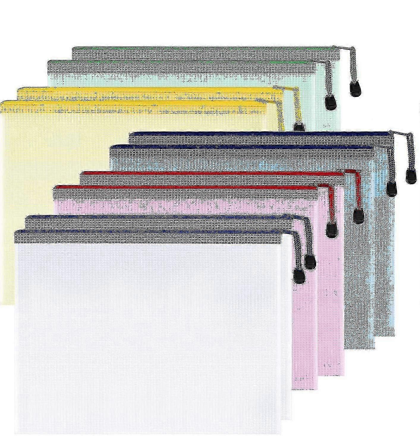 10pcs Plastic Mesh Zipper Pouch-CE-bj