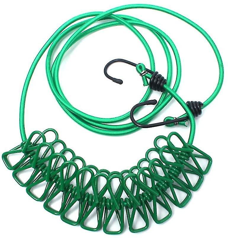 Multi-function outdoor household clothes rope color green