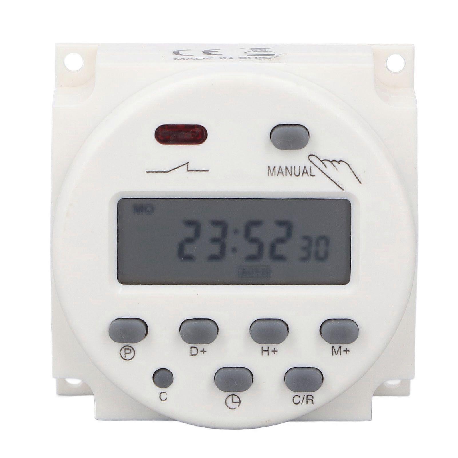 Timer Switch Programmable Time Relay Power Controller AC 220V for Equipment Appliance YEMAA