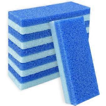 6-pack pumice foot scrub, gentle and comfortable exfoliation, suitable for home and salon personal care, blue.