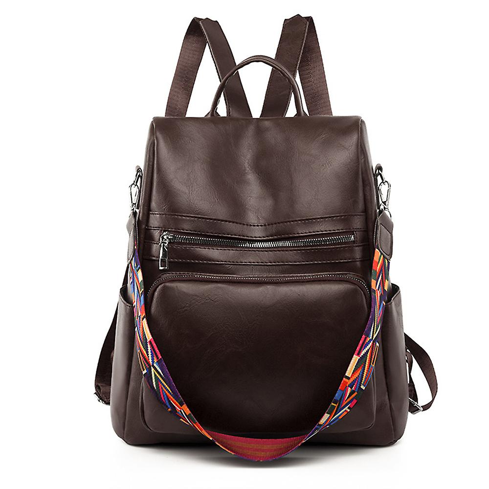 Leather Casual Backpack Backpack Shoulder Straps Relieve Shoulder Pressure Suitable