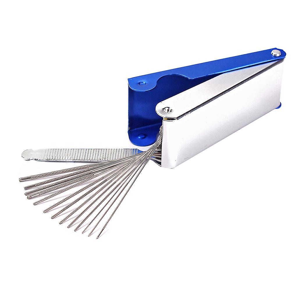 Guitar Nut Bridge File Set Luthiers Tool Box 13 Sizes Of Files 1 Flat File