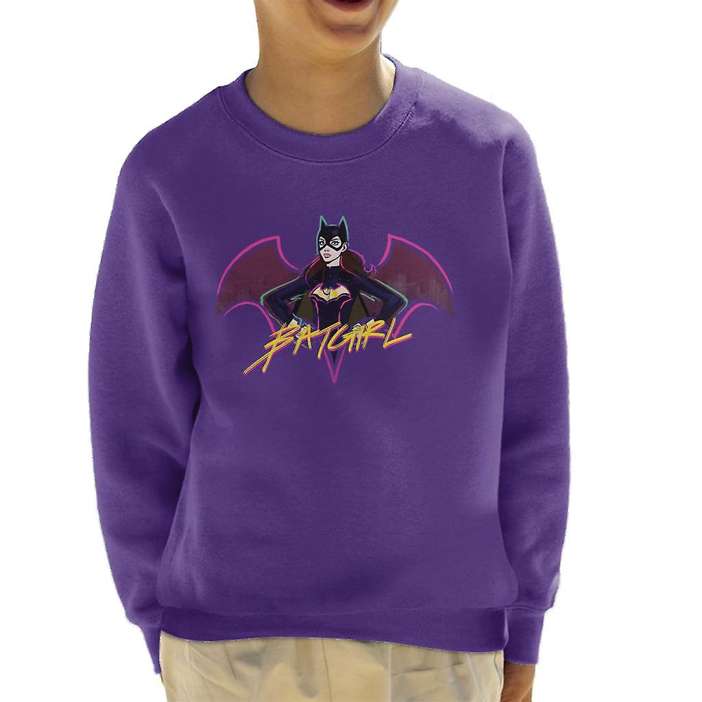 Batman Batgirl Power Pose Kid's Sweatshirt