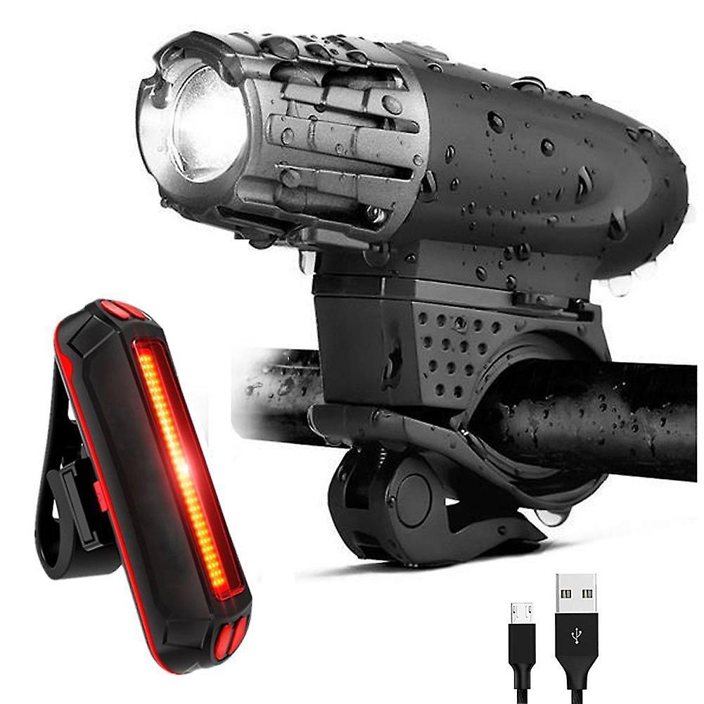Bicycle light with USB charging, bicycle front light for cycling