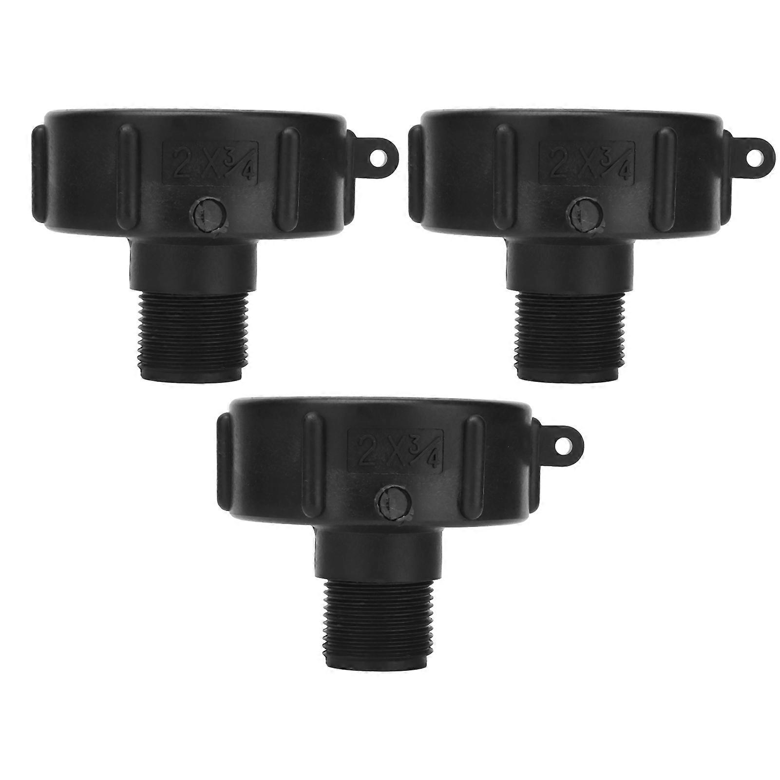 3Pcs IBC Tank Connector G3/4 Thread ABS Plastic Drain Adapter Replacement Valve Fitting