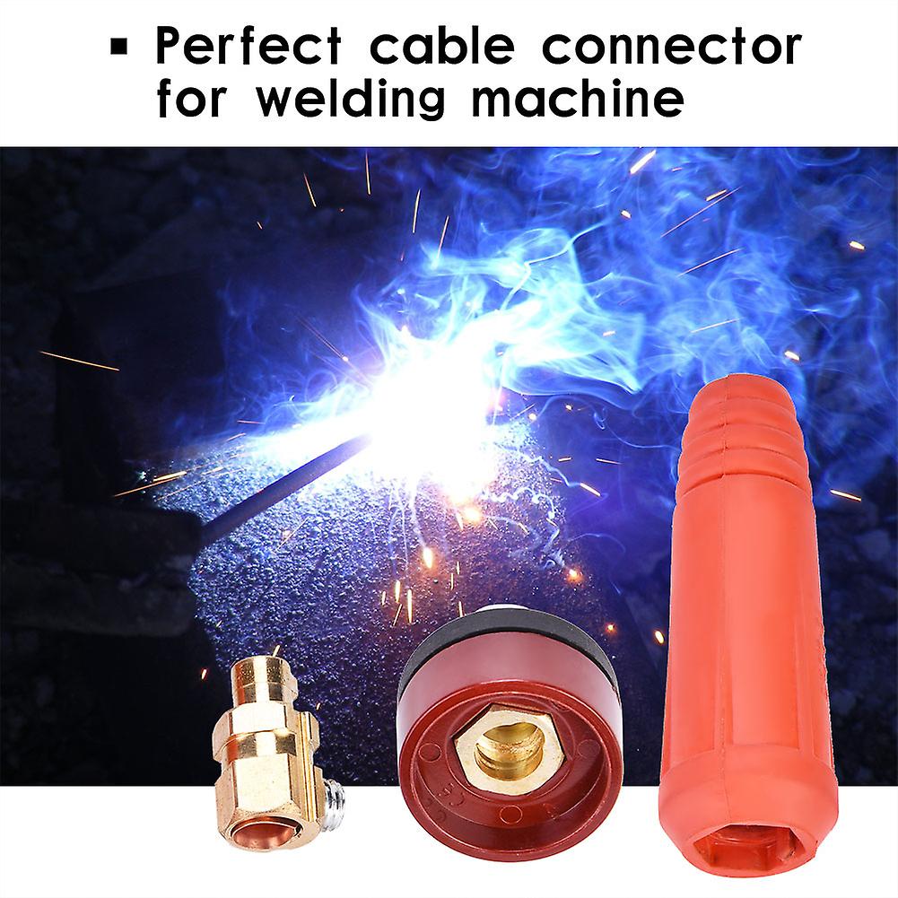 DKJ10-25 Red Copper Welding Cable Quick Connector 10-25mm