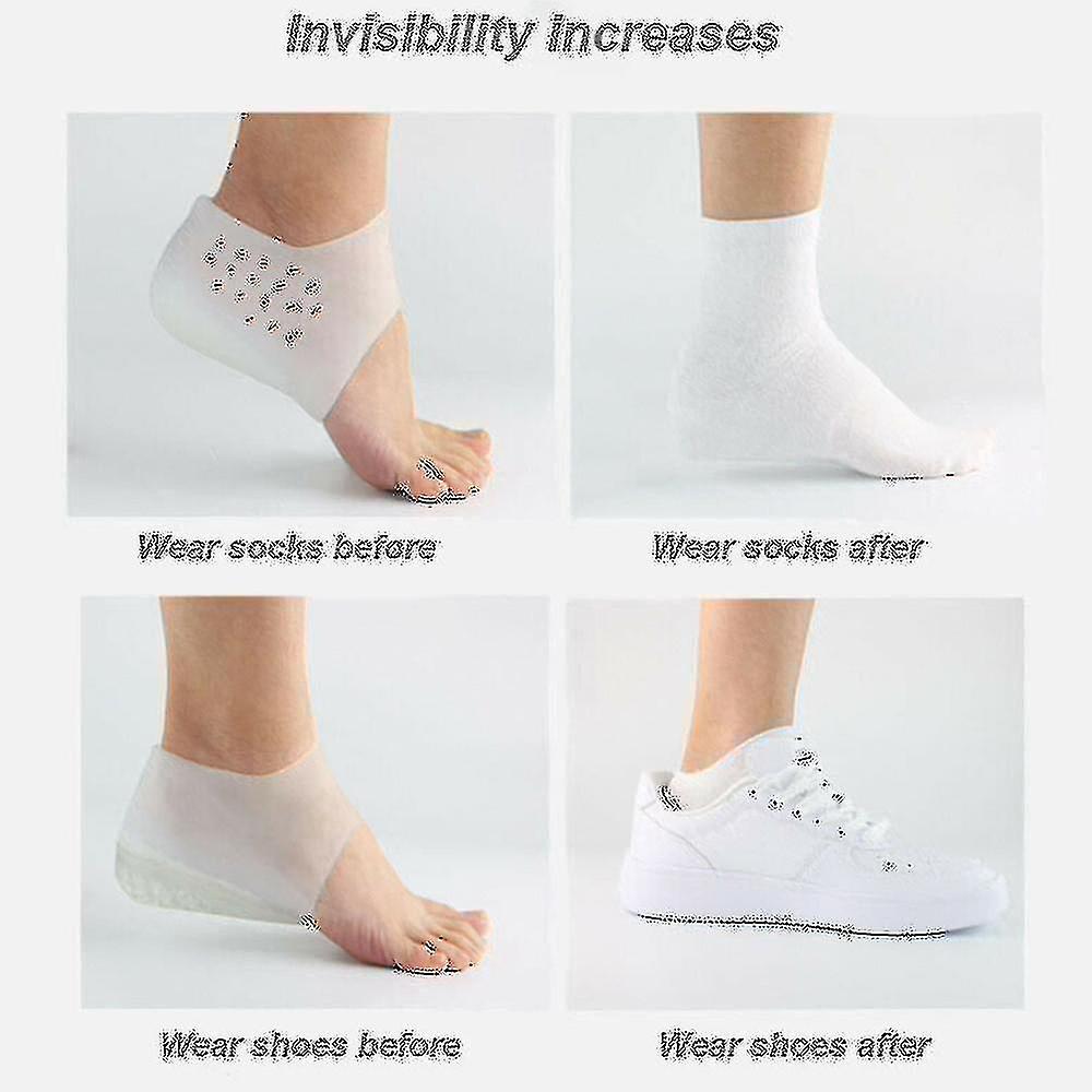 Exquisite 5cm Footbed Enhancers Invisible Height Increase Insoles Pad Best Gift
