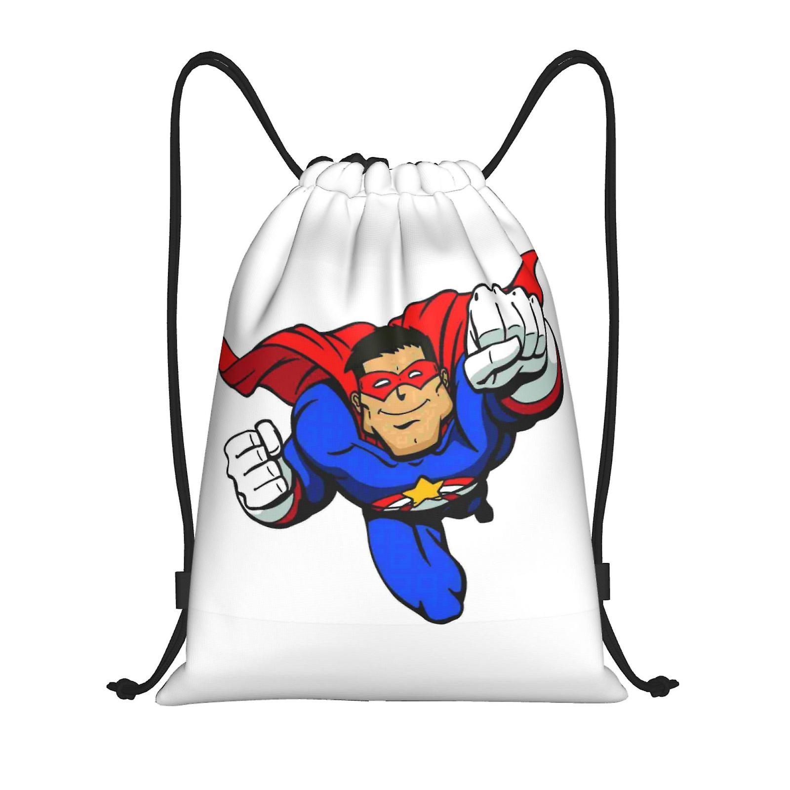Superman Drawstring Bag Borsa portatile per esterni
