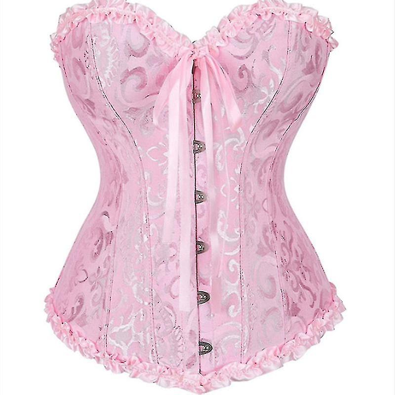 النساء الدانتيل حتى الظهر مثير مشد الأزهار للنساء الملابس الداخلية بوستير أعلى بالإضافة إلى حجم N9v