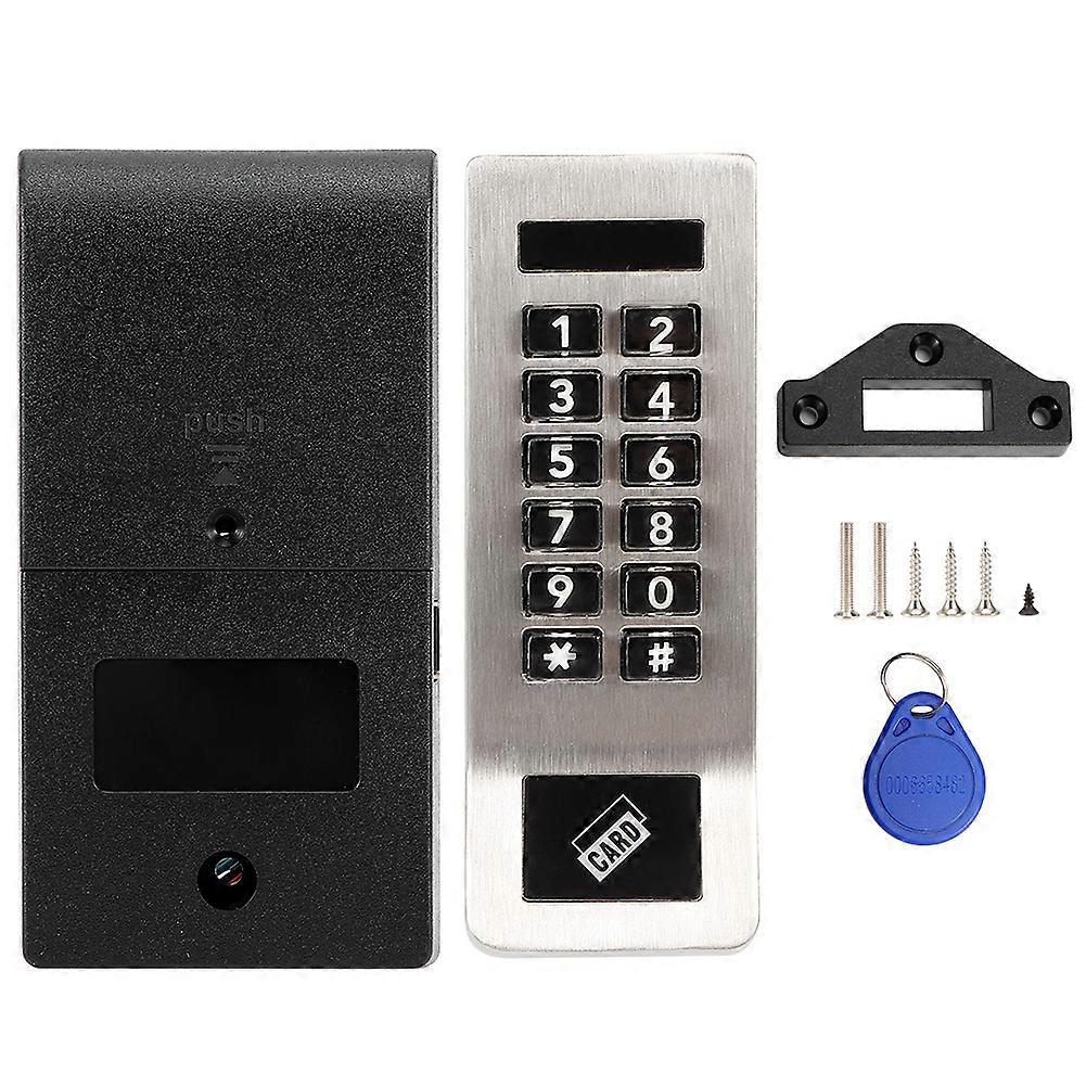 Digital Keypad Electronic Coded Lock Home Security Card Password Door Lock for Sauna Locker
