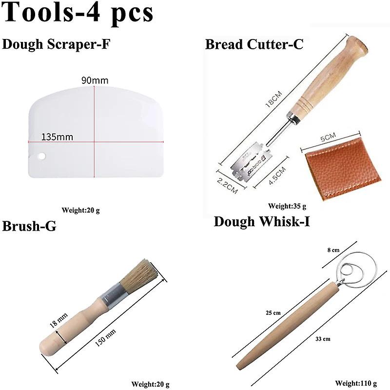 Baking Tools Banneton Set Dough Fermentation Bread Proofing Baskets For Professional And Home Bakers Sourdough Rattan Basket