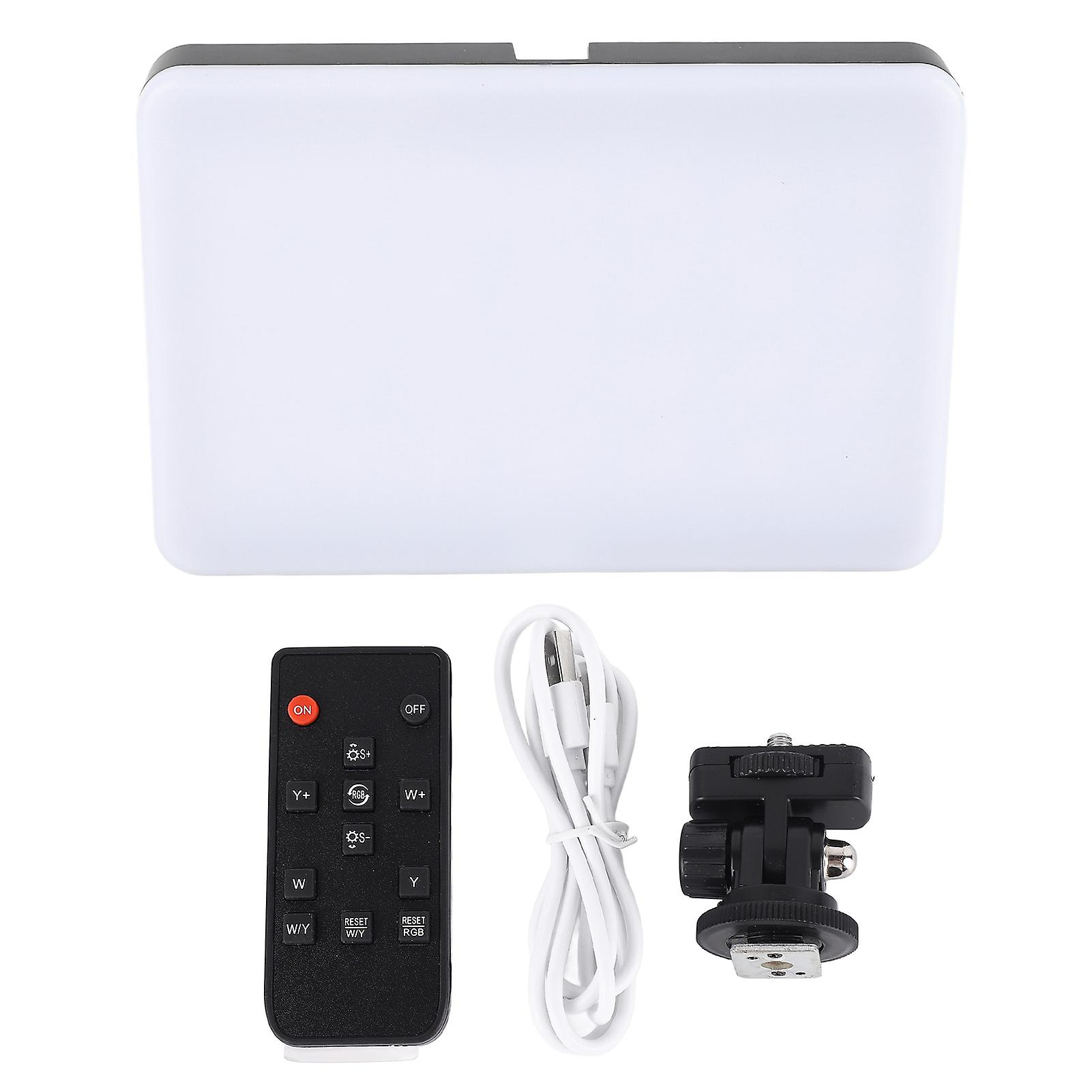 Portable RGB Pocket Fill Light: Dimmable Video Lamp with Remote Control & Long Battery Life