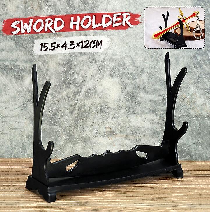 2 Tier Katana Samurai Sword Katana Holder ount Display Stand Bracket Rack Hanger