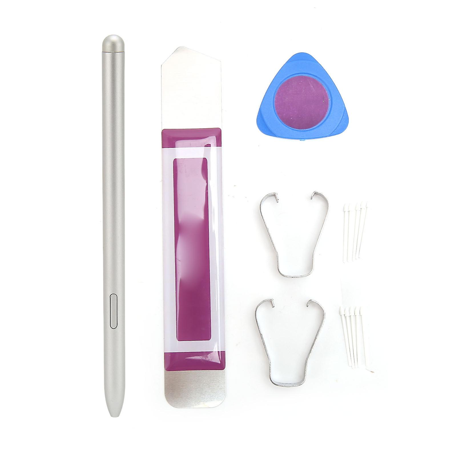 Replacement Stylus Pen for Tab S7 Lite 4096 Levels Pressure Sensitivity Tablet Stylus Pen with Magnetic 10 Replacement Nibs Silver