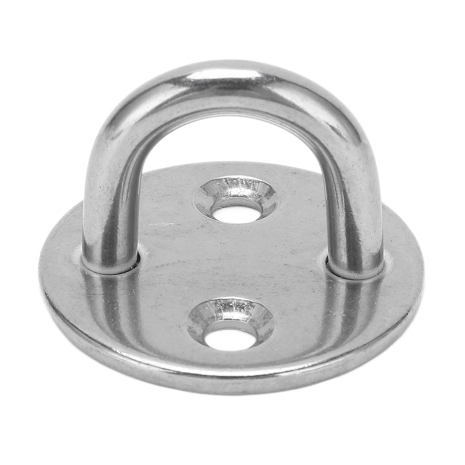 Pad Eye Plate U Hook Round Stainless Steel Heavy Duty Rustproof for Door Boat Hammock Home6MM