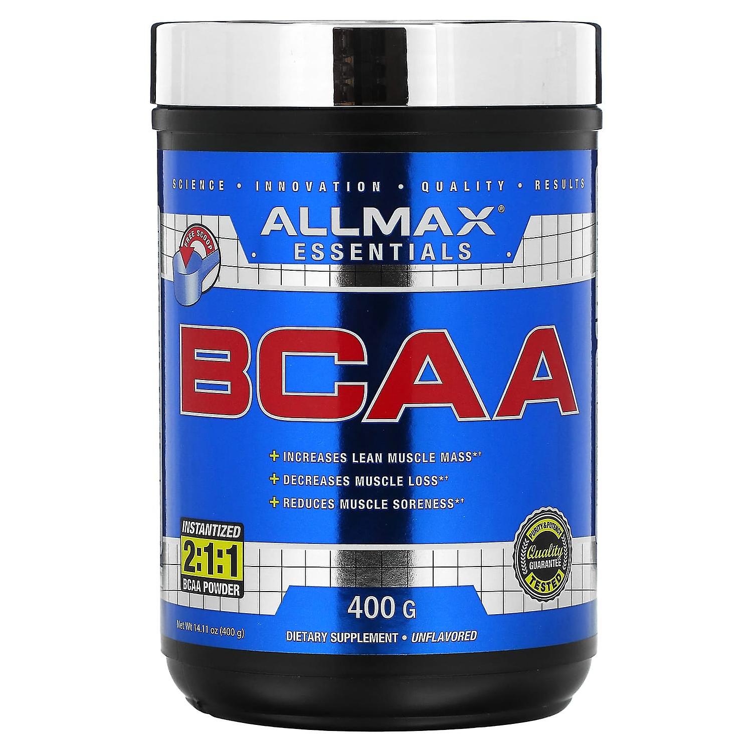 ALLMAX, BCAA, Instantized 2:1:1 Powder, Unflavored, 14.11 oz (400 g)