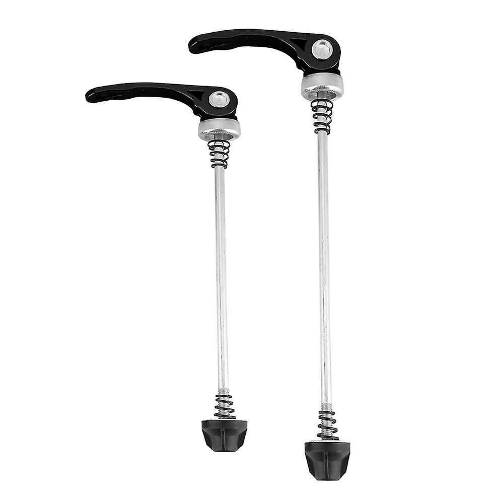 1 Pair Mountain Bike Skewers Road Bicycle Quick Release Front Rear Axle Skewer Set (Black)