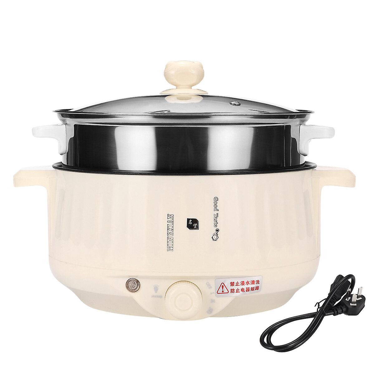Electric Steamer Cooker 400w-1000w 1.7l/2.2l/2.7l Multifunction Cooking Pot Hot Pot Non-stick Liner