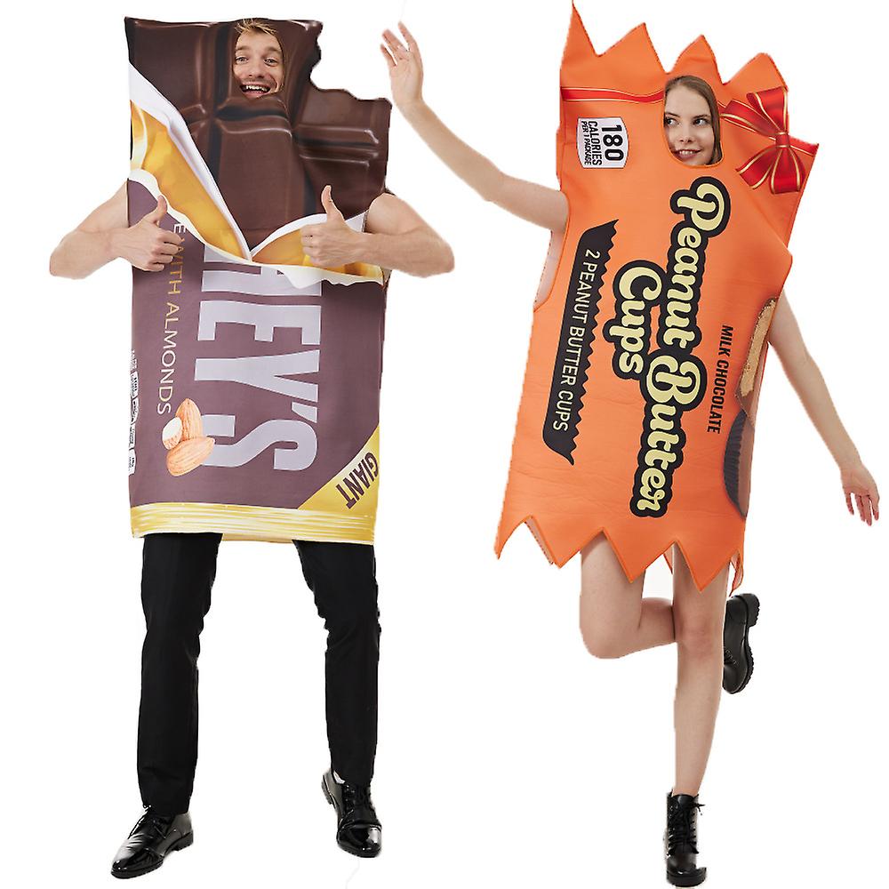 Hershey's Kisses Milk Chocolate Bar Sweet Junk Food Unisex Mens Womens Costume