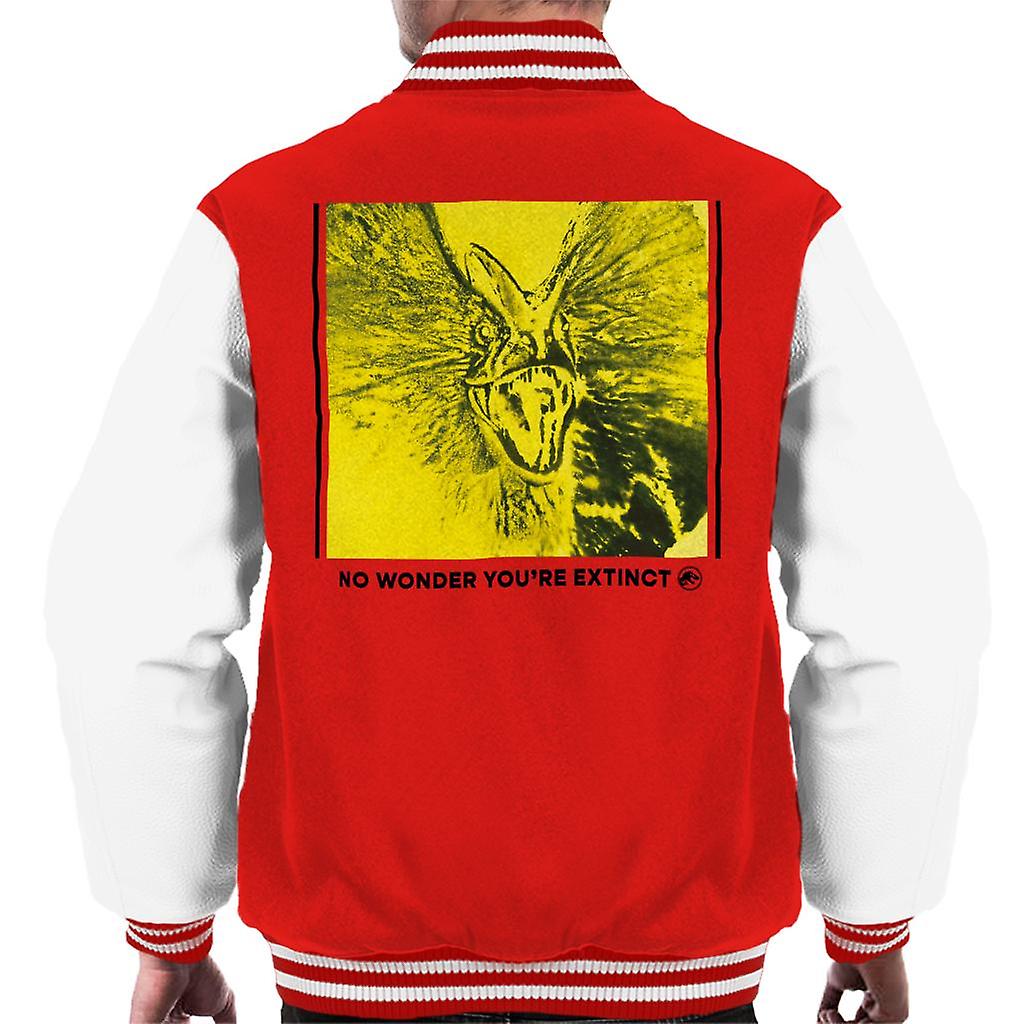 Jurassic Park Dilophosaurus No Wonder You Are Extinct Men's Varsity Jacket