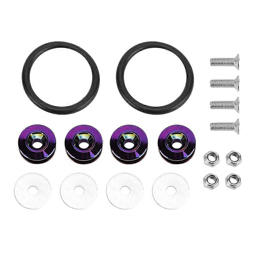 Car bumper fasteners kit - quick release colorful rubber rings