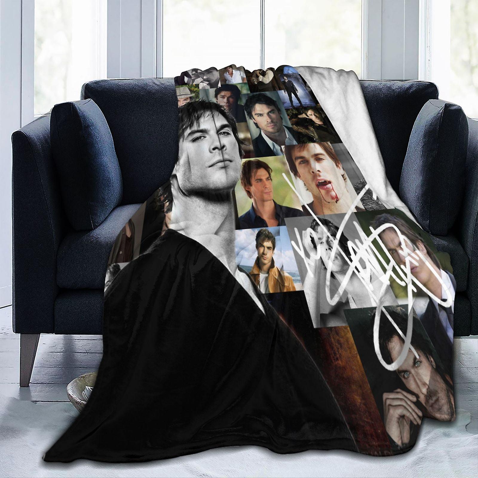 The Vampire Diaries Blanket Throw Bedding Room Decor Flannel Blankets for Bed Sofa