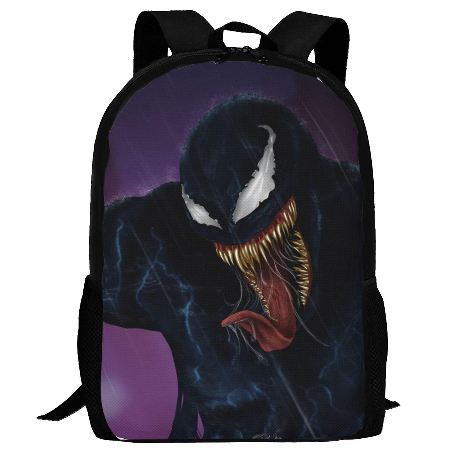 Venom Backpack,3d Print Laptop Backpack Lightweight Casual Daypack Bookbag Multi-Function Travel Backpack