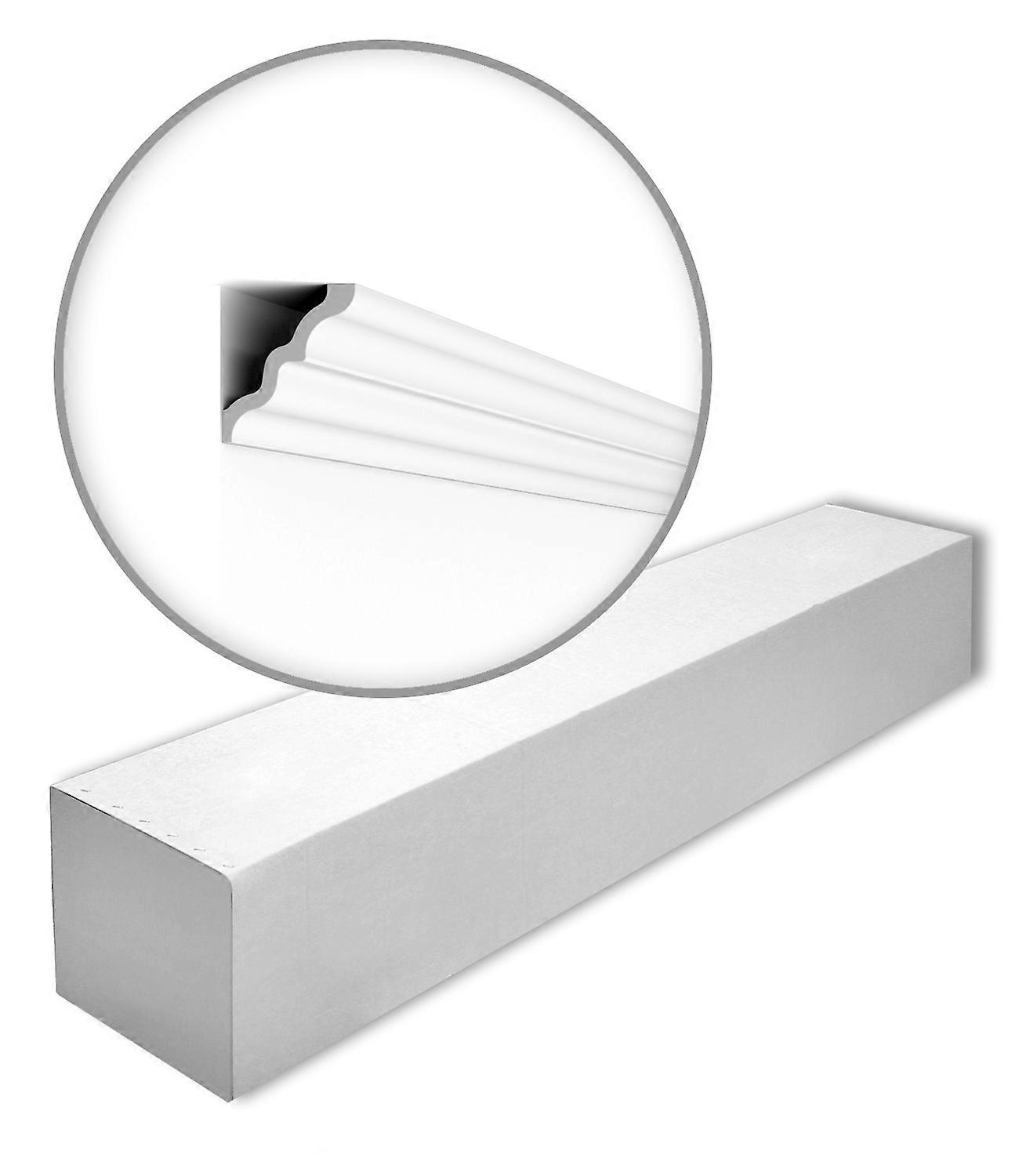 NMC 18 x Cornice moulding SM-box 36 meter NOMASTYL Extruded polystyrene (LDPS) 200 cm white pre-primed