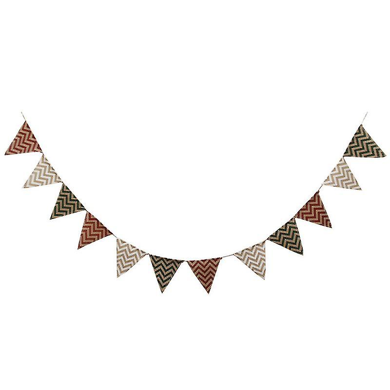 Linen Bunting Banner For Decoration