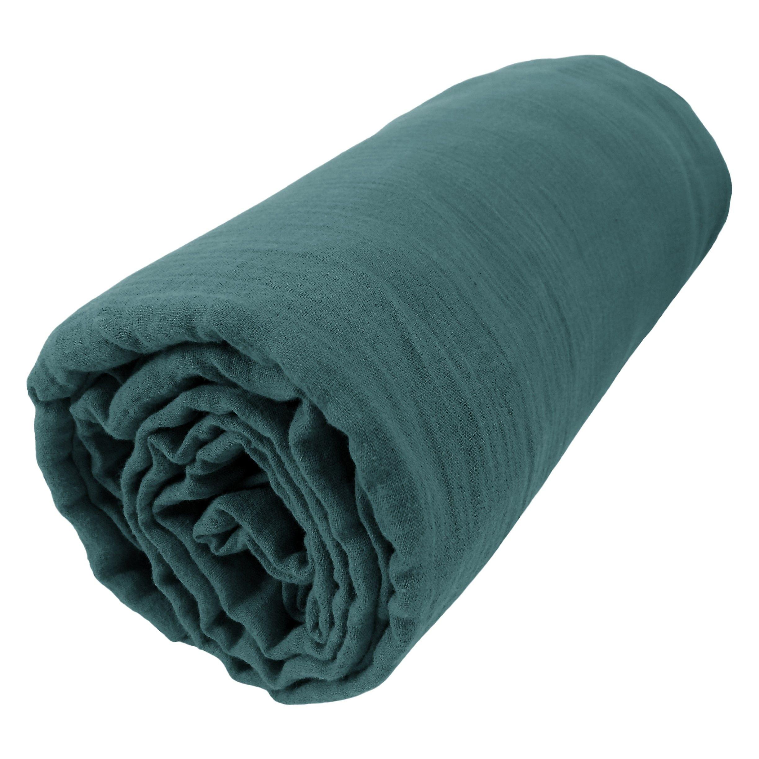 Fitted sheet 160 x 200 cm GAÏA Duck