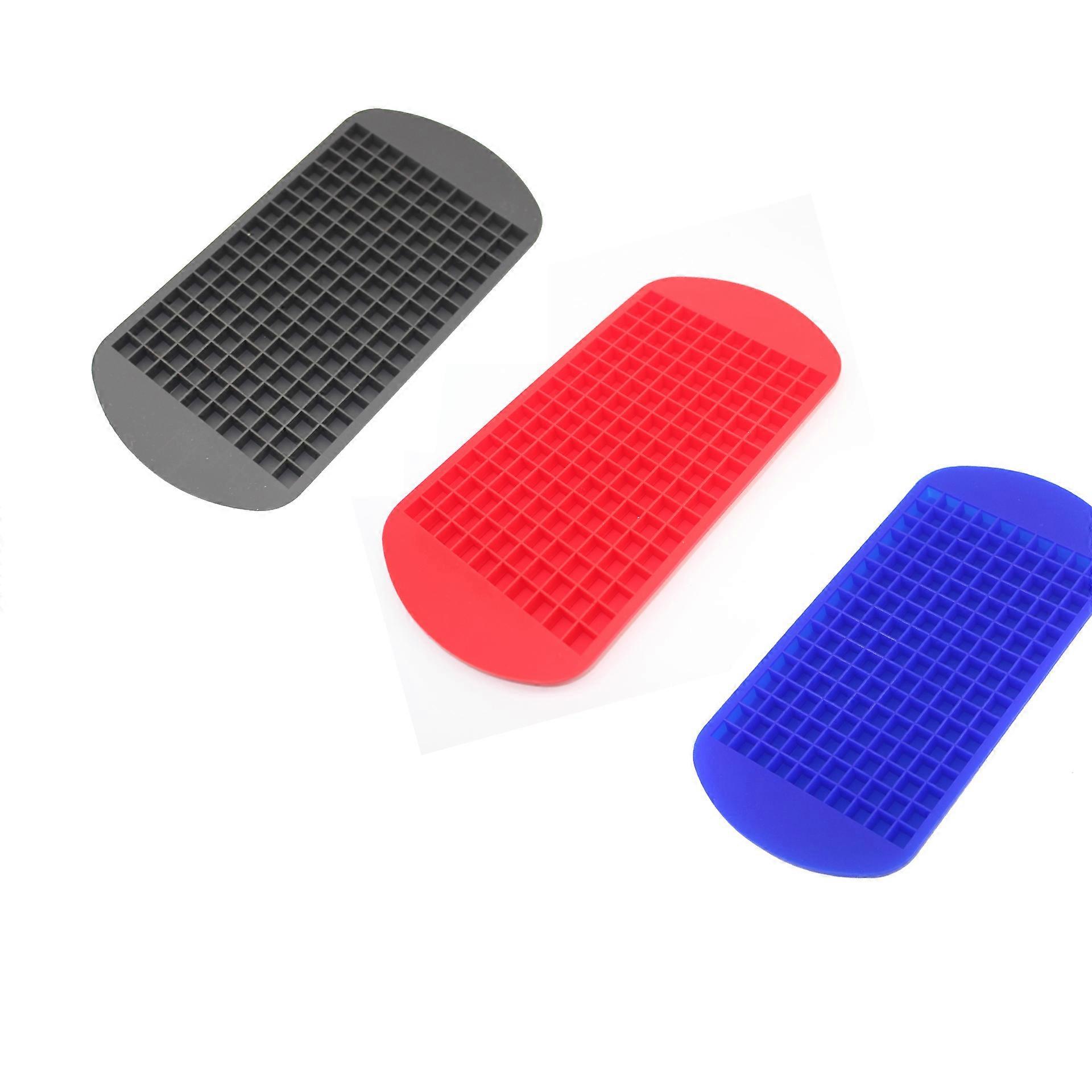 3-pack 160 Mini Ice Cube Trays And Candy Grids Small Ice Maker Tiny Ice Cube Trays A