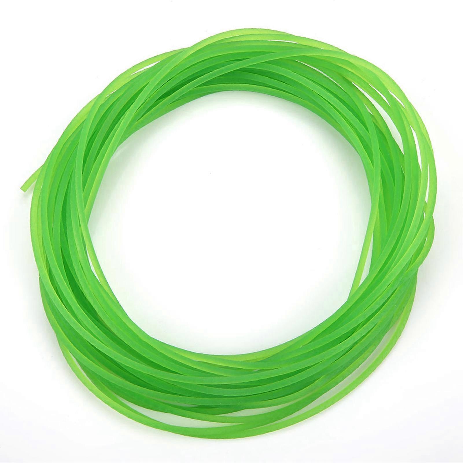 Green Rough Surface PU Polyurethane Round Belt for Drive Transmission(2mm*10m)