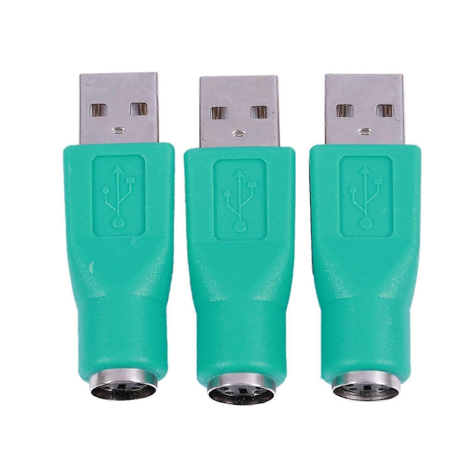 3 ks klávesnice myš USB samec 2.0 na ps/2 samice mini din 6p konektor