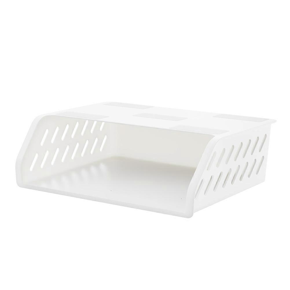 1Pc Plastic Kitchen Storage Rack Multipurpose Rack Storage Shelf (White)