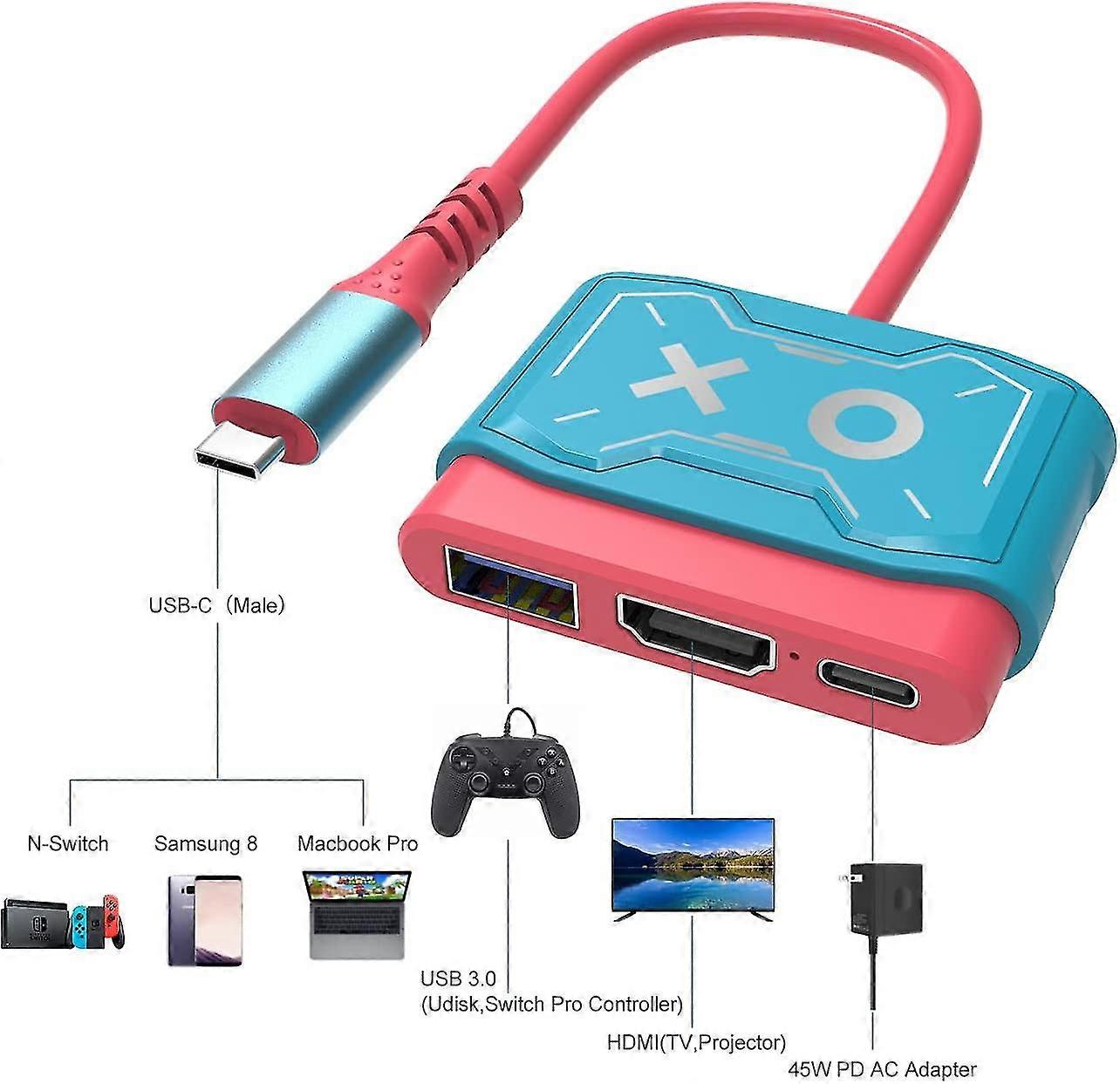 Portable Mini 4k Hd Video Converter Compatible With Switch/ Switch Oled