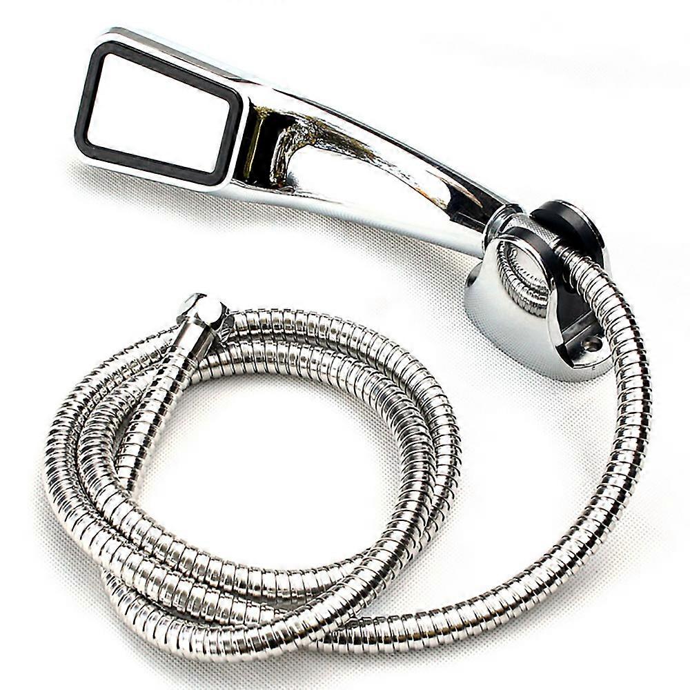 High pressure shower head with hose and shower holder