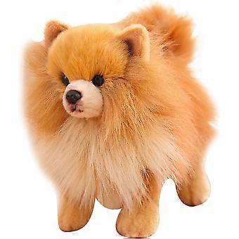 Pommern Plüsch Pommern Plüschtier Niedliche Simulation Zwergspitz Plüschtier Lebensechter Hund Plüsch 10x9inch Baumwolle gefüllt Plüsch Hundespielzeug Geschenk für