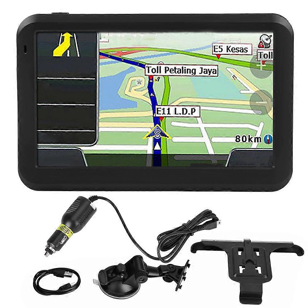 Universeller 5-Zoll-Touchscreen-Autonavigator GPS-Navigationsgerät DDR256M 8G mit hinterem Clip E2U081