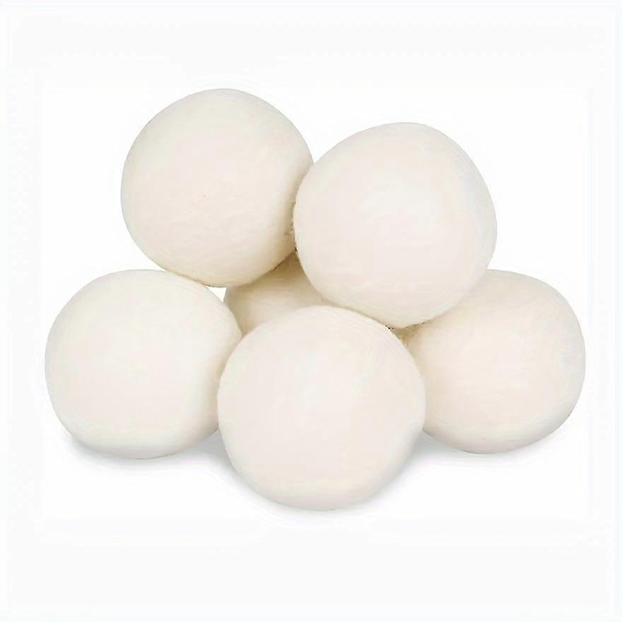Xl Wool Dryer Balls - Reusable Fabric Softener, Reduce Wrinkles & Speed Up Drying