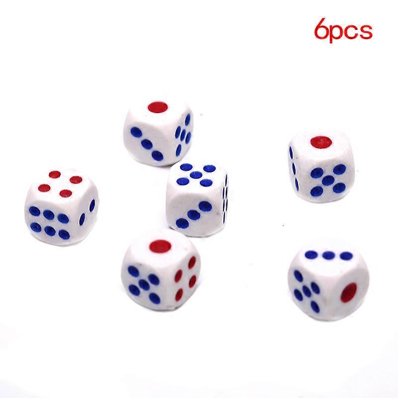 10mm/16mm Drinking Dice Acrylic White Round Corner Hexahedron Dice Club Party Table Playing Games Rpg Dice Set 5pcs/lot