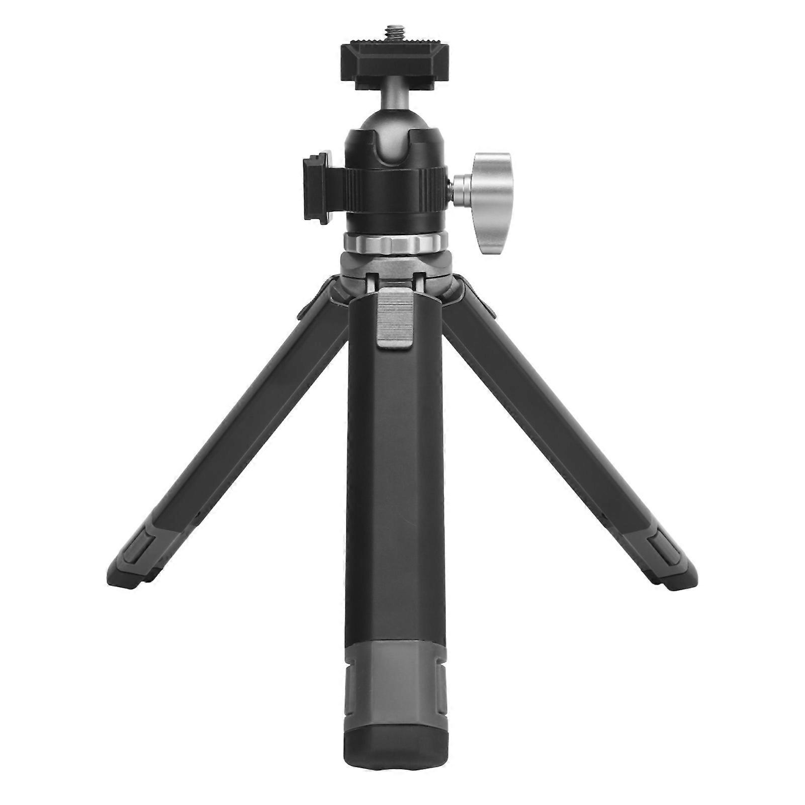 Camera Tripod 1/4in Screw Cold Shoe Port 360 Degree Rotation Extendable Camera Mount Tripod Stand