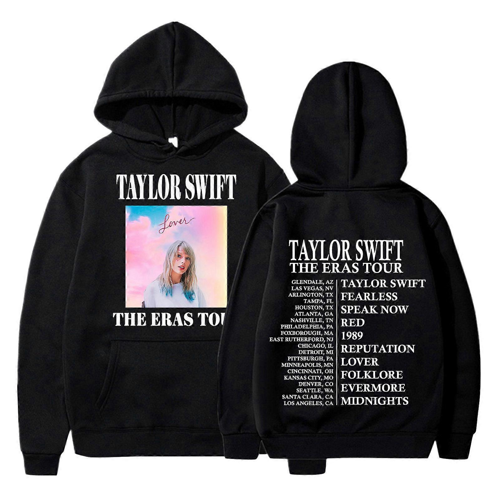 Autunno e inverno Taylor Swift the eras tour bambini felpa stampata ragazzi e ragazze casual plus velluto felpa con cappuccio-3