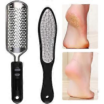 2st Professionell Pedikyr Rasp, fotfil knäckt hud corns Callus Remover (svart)