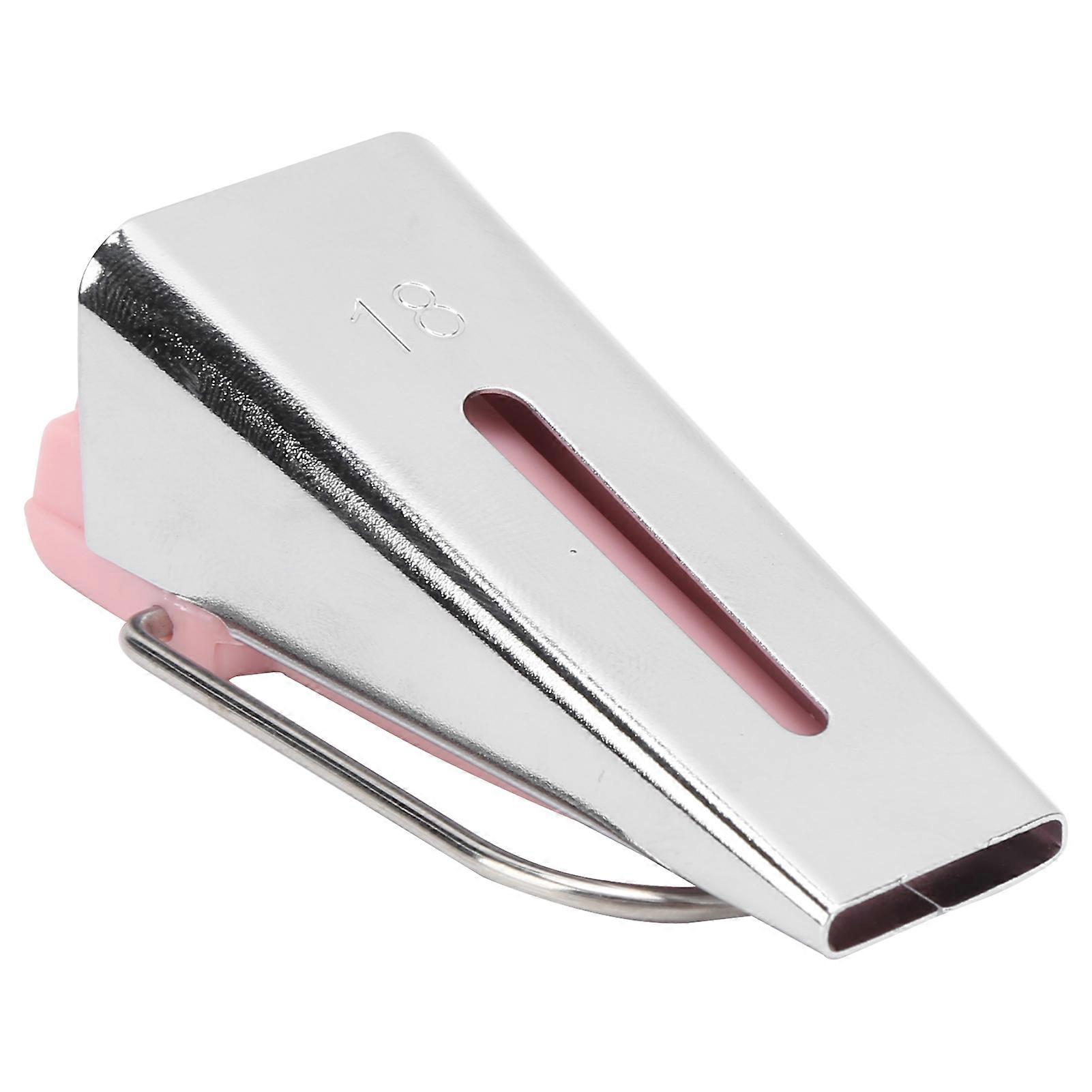 Tape Maker 5 størrelser Fabric Bias Tape Machine Set DIY Quilting Hemming Tools Kit for husholdningen18MM rosa
