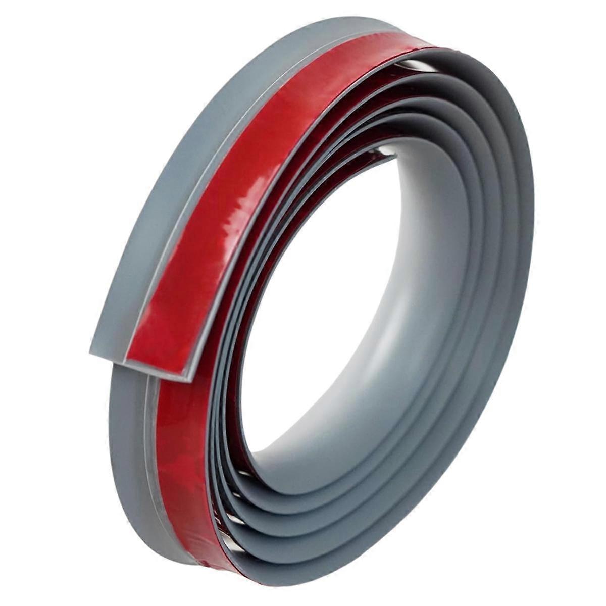 Carpet to Tile Floor Transition Strip, Self-Adhesive Threshold Edging Trim Length 5m, Cover Thickness Within 5mm Gray