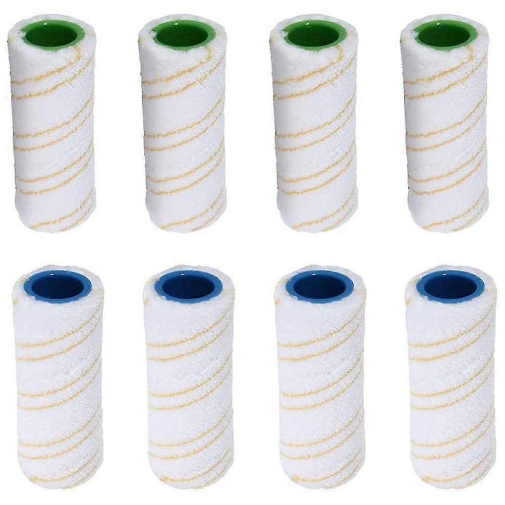 8pcs Microfibra rullo spazzola accessori sostituzione rullo set per fc3 fc3d fc5 fc7 pavimento cordless