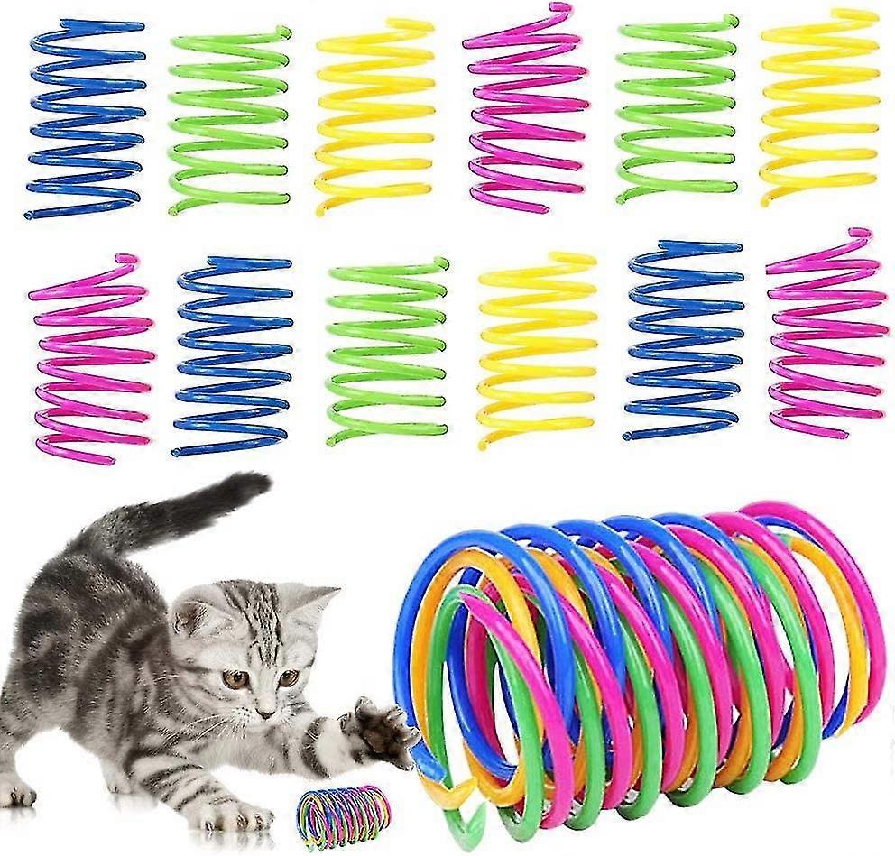 Cat Spring,32pcs Cat Spring,color Spiral Spring,cat Interaction,used F