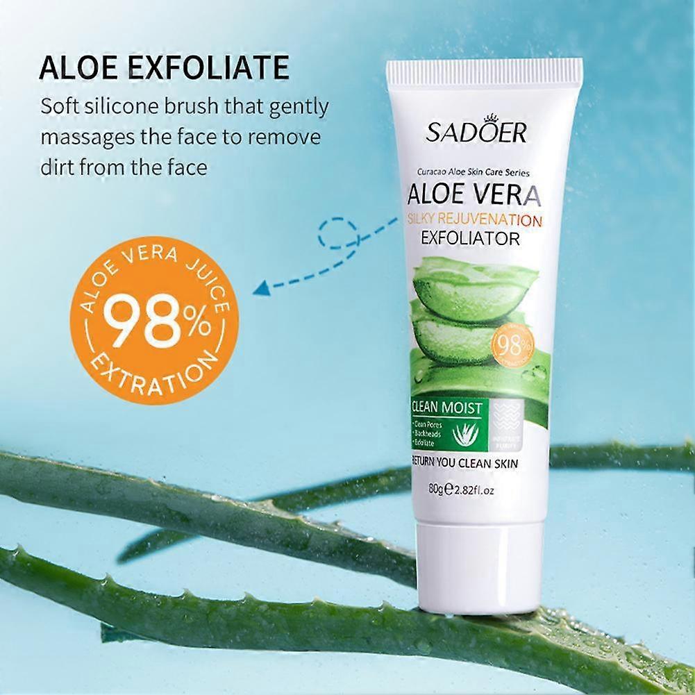 80G Aloe Vera Facial Exfoliating Scrub For Oil Skin Cleansing 80G